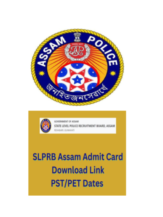 SLPRB Assam Police Admit Card 2023 Released