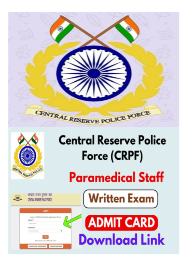 CRPF Paramedical Staff Admit Card 2023 Released