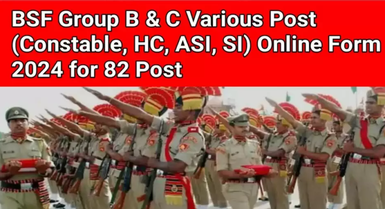 BSF Group B & C Various Post Notification Out